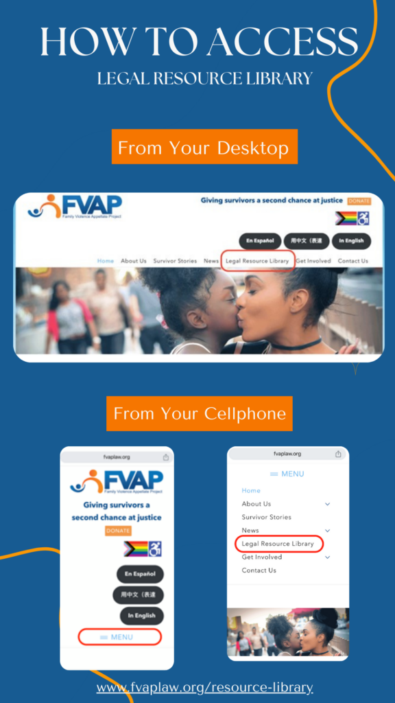 how to access FVAPs Legal Resource Library from your Desktop and from your cellphone.